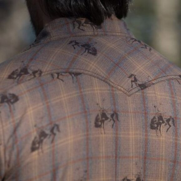 Ryan Michael Barnfly bucking horse shirt M1029F - Picture 2 of 8